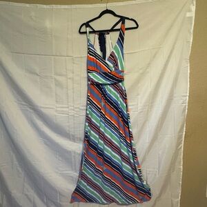 knee length dresses for ladies TERESA MAXI DRESS, MULTI LET IT GOGH